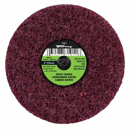 FORNEY Surface Prep Pad, 3 in Medium Grit 71911